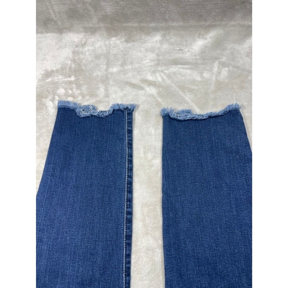 7 For All Mankind Roxanne Ankle Jean Women Size 32 Bair Crop Slim Denim - Picture 4 of 15